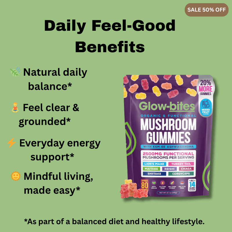 Glow-bites™ Super Mushroom Gummies